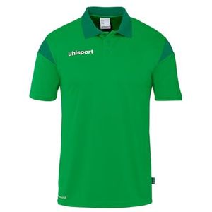 uhlsport Squad 27 Poloshirt voor heren, dames en kinderen, T-shirt met polokraag, groen/lagune, 4XL