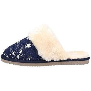 Hush Puppies Vrouwen Arianna Star Slipper, Navy, 6 UK