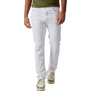 Kaporal, Broek, model Irish, wit, heren, slim fit, maat 31L32, Wit, 31W / 32L