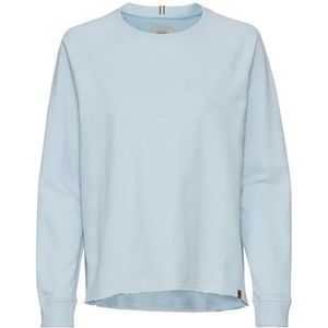 camel active Damesshirt met lange mouwen van puur katoen, lichtblauw, S