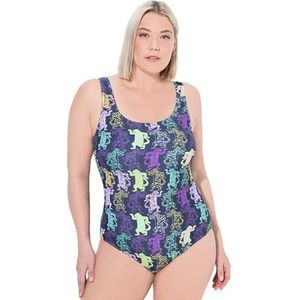 Ulla Popken - Badpak - Marine - Gemengde Kleuren