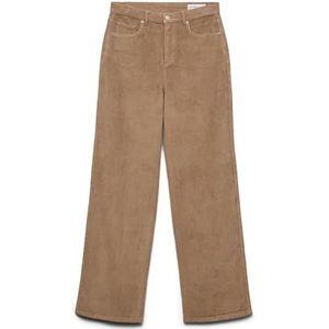 Vero Moda - Tessa Wide Corduroy - Hoge Taille Broek - Wijde Pijpen