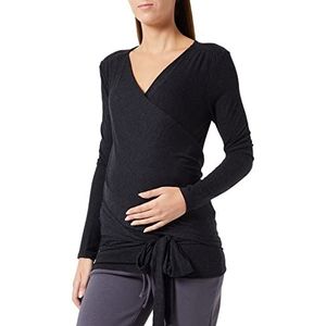 Noppies Maternity Dames Top Pisto Nursing Long Sleeve T-Shirt, Grijs Melange-P806, XS