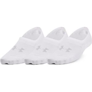 Under Armour Lage sokken voor dames, Ua Breathe Lite Ultra, set van 3 sokken met lage voering, Wht, 1370075-100, MD