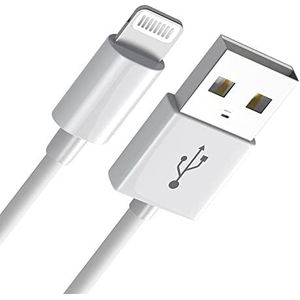 Oplaadkabel [MFi-gecertificeerde nieuwe C94] voor Apple 1M, iPhone-oplader goedgekeurd voor Apple, USB naar Lightning-kabel voor iPhone 14/13/12/11/11Pro/11Max/ X/XS/XR/XS