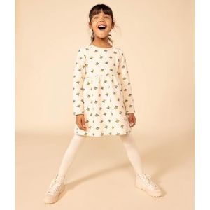 Petit Bateau Jurk ML AVA/MU3A meisjes, Avalane/Multico, 10 jaar