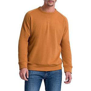 Pierre Cardin Heren ronde hals sweatshirt, Brown Sugar, 4XL, Brown Sugar, 4XL