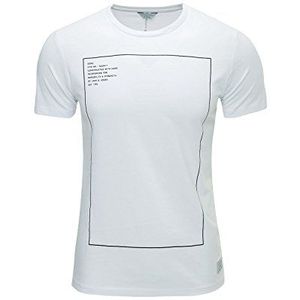 JACK & JONES Heren Jjcothin Tee Ss Crewneck T-shirt, wit (white fit: slim), M