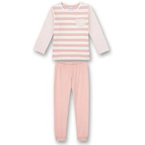 Sanetta Meisjespyjama lang roze pyjamaset, Zilverroze., 128 cm