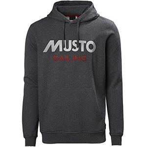 Musto Sweatshirt met capuchon voor heren, 844 Koolstof, XS