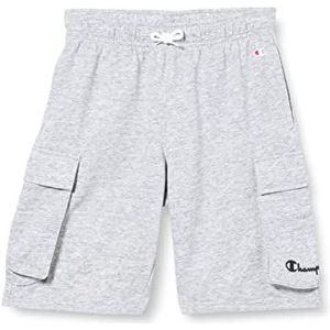 Champion Legacy American Classics-Ultra Light Powerblend Terry Cargo bermuda shorts, grijs gemêleerd, 7-8 jaar jongens