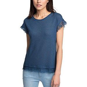 edc by Esprit T-shirt voor dames, Blauw (Donkerblauw 405), XL