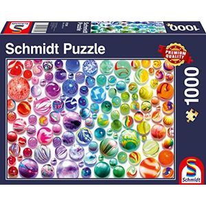 Schmidt Spiele 57381 Regenboog Knikkers, 1000 Stukjes Puzzel
