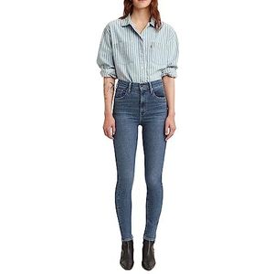 Jeans - Blauw Denim - Skinny - High Waist - Gevoerde Zoom/Rand