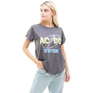 AC/DC T-shirt voor dames, antraciet, XL
