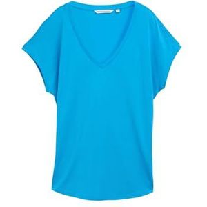 TOM TAILOR Denim T-shirt voor dames, 26546 - Florida Blue, L