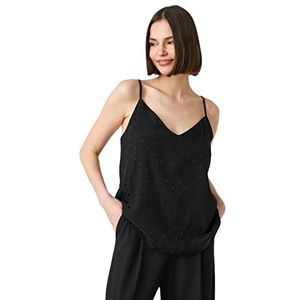 Koton Mouwloze tanktop voor dames, zwart (999), 42