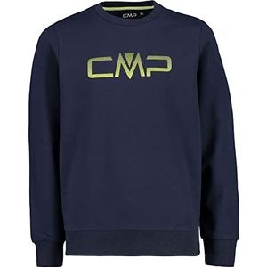 CMP Stretch Fleece Sweatshirt Plain Colour, Boy, 110, B.Blue-Acid