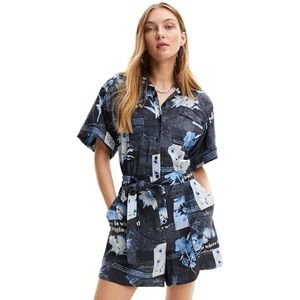 Desigual Jumpsuit_NAPOLES, 5032 Azul Oscuro, XS, blauw, XS