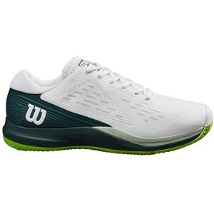 Wilson Heren Rush Pro Ace Clay tennisschoen, wit/Ponderosa grenen/jasmine groen, 13,5 UK, Witte Ponderosa Pine Jasmijn Groen, 13.5 UK