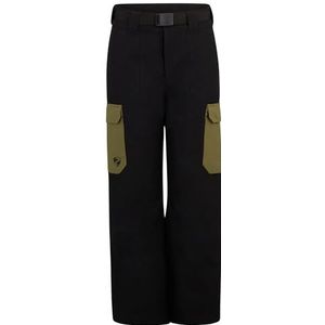 Ziener AYKO Skibroek/sneeuwbroek voor kinderen, ademend, waterdicht, PFC-vrij, zwart, 128