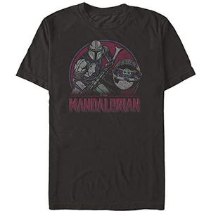 Star Wars: The Mandalorian - Duo Color Pop Unisex Crew neck T-Shirt Black S