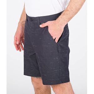 Hurley Heren Dri Cole Stretchband 19' bermuda shorts, zwart, 38