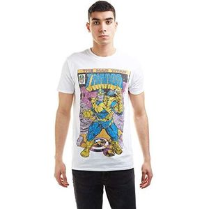 Marvel Thanos Snap T-shirt voor heren, wit, L, Wit, L