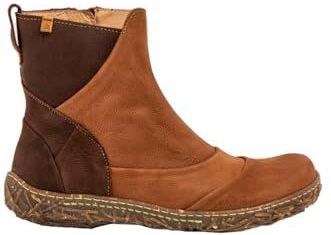 El Naturalista - 2545011NK005_023 - Leren Enkellaarsjes - Bruin - Plat - Ritssluiting - Casual