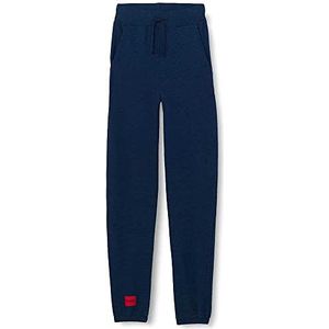 HUGO Ribbed_Pants vrijetijdsbroek voor dames, Dark Blue405, L