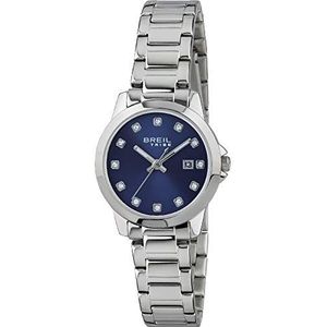 Breil - Women's Collection Watch Classic Elegance EW0409 - Lady's 3 Hands Quartz Movement Watch - Steel Case and Stainless Steel Watch Strap - 28 mm