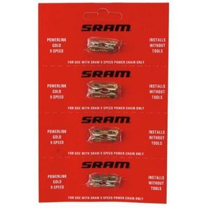 SRAM kettingen steunbescherming geleiding kettingsluiting Power Link, goud, (pak van 4) 72.2740.200.751