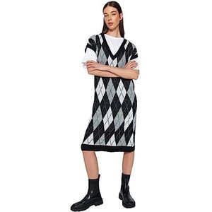 Trendyol FeMan Shift Regular fit Knitwear Jurk, Zwart, M, Zwart, M