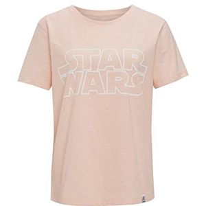 Recovered Unisex Star Wars Classic Logo Pale Pink Fitted by L T-shirt, L, roze, L