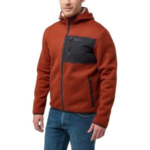 Jack Wolfskin JKT M Herenjas met capuchon, Intense roest, S