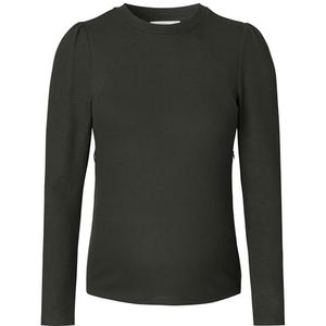 Noppies Flint Nursing T-shirt met lange mouwen voor dames, Black Olive - N130, 40