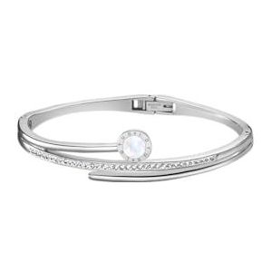 LOTUS STYLE Damesarmband van staal met blauwe zirkonia.