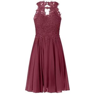 APART Fashion cocktailjurk, bordeauxrood, 34 Kort