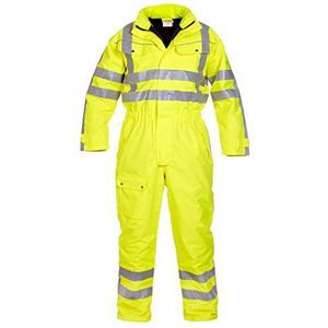 Hydrowear 072240FY-L Uelsen Eenvoudig Geen zweet Winter Regen Coverall, Groot, Hi-Vis Geel