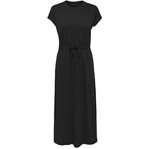 ONLY Vrouwen ONLMAY S/S Dress Box JRS midi jurk, zwart, S, zwart, S
