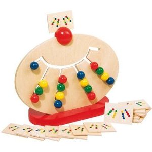 Goki Kleuren Sorteerspel - Houten spel voor kinderen vanaf 4 jaar - Stimuleert kleurherkenning en combinatievaardigheden