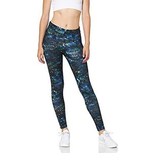 Odlo Dames Panty MILLENNIUM, Zwart veelkleurig AOP FW19, XS