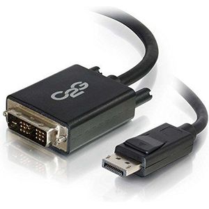 C2G 2m DisplayPort manspersoon to Single Link DVI-D manspersoon Adapter kabel - Zwart