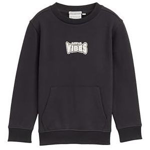 TOM TAILOR - Sweatshirt - Donkergrijs - Ronde Hals - Lange Mouw