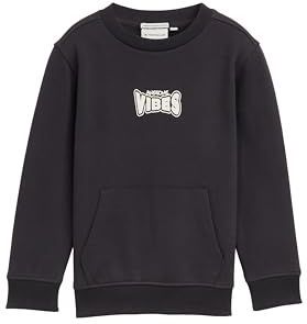 TOM TAILOR - Sweatshirt - Donkergrijs - Ronde Hals - Lange Mouw