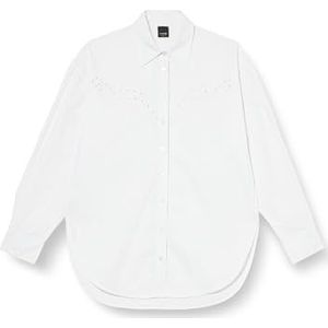 Pinko Crash geborduurd popeline overhemd, Z04_witte bril., 46 NL