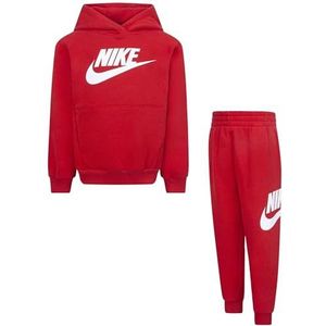 Nike -Overall, bestaande uit sweatjack en broek, sweatshirt met capuchon, sweatshirt met kangoeroezakken, sweatshirt met geborduurd logo, broek met verstelbare taille met trekkoord, broek met