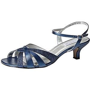 Touch Ups Women's Jane Heeled Sandal, Navy, 11 Wide