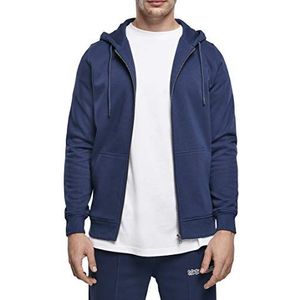 Urban Classics Basic Terry Zip Hoody, heren sweatjack met capuchon, verkrijgbaar in vele kleuren, maten S - 5XL