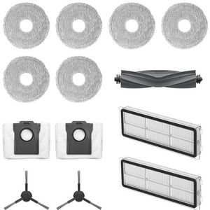 Dreame Kit Accessori per robot L10s Plus Include 6x Panni mop (3 paia), 2x Filtri, 2x Spazzole laterali, 2x Sacchetti raccolta polvere, 1x Spazzola principale, Accessori originali Dreame